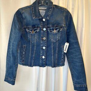 Brand‎ New with Tags Woman's GARAGE Classic Fit Denim Jean Jacket Size XS